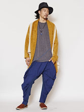 旅人風バイカラーMEN'Sカーディガン