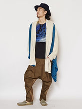 旅人風バイカラーMEN'Sカーディガン