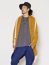 旅人風バイカラーMEN'Sカーディガン