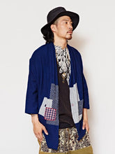 タイコットンパッチワークMEN'Sカーディガン