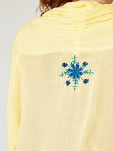 yul 刺繍入りシンプルカーディガン