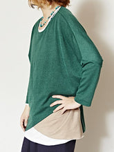 yul ニットソーレイヤードMEN'Sトップス