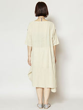 yul プレーンコットンアシンメトリーワンピース