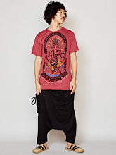 エスニックプリントメンズTシャツ
