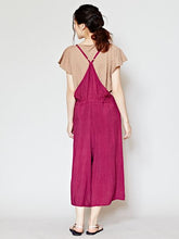 yul シンプル7分丈サロペット