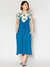 yul シンプル7分丈サロペット