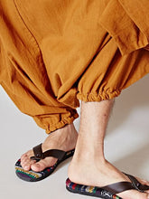 無地コットンサルエルラップパンツ（ユニセックス）