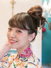 とんぼ玉フープピアス