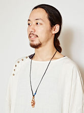 ウッドプレートMEN'Sネックレス
