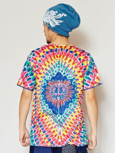 花火風プリント メンズTシャツ