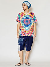 花火風プリント メンズTシャツ