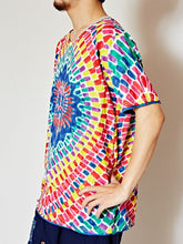 花火風プリント メンズTシャツ