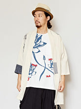 THAI COTTON パッチワーク風MEN'Sカーディガン