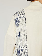 THAI COTTON パッチワーク風MEN'Sカーディガン