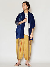 THAI COTTON パッチワーク風MEN'Sカーディガン