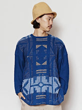 yul ジオメトリックMEN'Sニットトップス