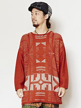 yul ジオメトリックMEN'Sニットトップス
