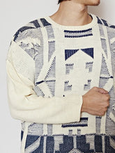 yul ジオメトリックMEN'Sニットトップス