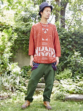 yul ジオメトリックMEN'Sニットトップス
