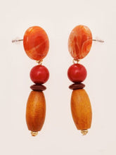 ウッドアクリルスタッドピアス