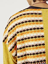 パッチワークMEN'Sニットソートップス