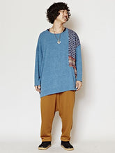パッチワークMEN'Sニットソートップス