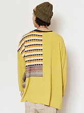 パッチワークMEN'Sニットソートップス