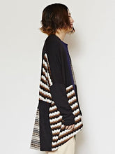 パッチワークニットソーMEN'Sカーディガン