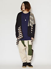 パッチワークニットソーMEN'Sカーディガン
