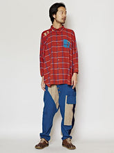 コーデュロイパッチワークMEN'Sパンツ