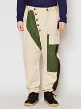 コーデュロイパッチワークMEN'Sパンツ
