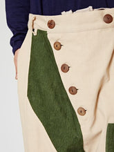 コーデュロイパッチワークMEN'Sパンツ