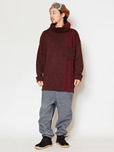 ジグザグ模様 綿起毛MEN'Sサルエルパンツ
