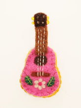 ギターフェルトブローチ