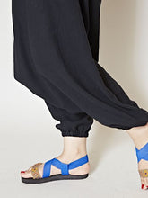 yul プレーンコットンサルエルパンツサロペット