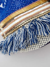 ジオメ柄織り生地 巾着ショルダーバッグ