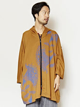 エスニックフラワーMEN'Sフードカーディガン