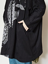 エスニックフラワーMEN'Sフードカーディガン