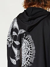 エスニックフラワーMEN'Sフードカーディガン