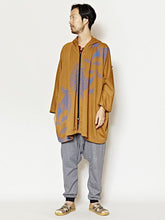 エスニックフラワーMEN'Sフードカーディガン