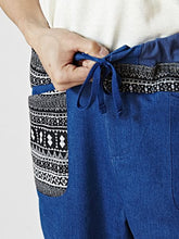 パッチワークMEN'Sストレッチデニムパンツ