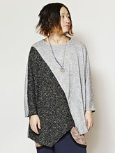ニットソーバイカラーMEN'Sトップス
