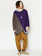 ニットソーバイカラーMEN'Sトップス