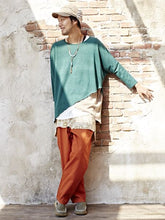 yul ジャガードレイヤードMEN'Sツイルパンツ