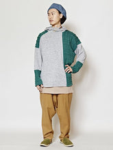 ニットパッチワークMEN'Sフーディ ロングタンクトップセット