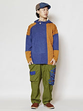 ニットパッチワークMEN'Sフーディ ロングタンクトップセット