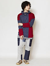 ニットパッチワークMEN'Sフーディ ロングタンクトップセット
