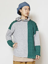 ニットパッチワークMEN'Sフーディ ロングタンクトップセット