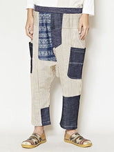ヒッコリーパッチワークMEN'Sサルエルパンツ