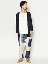 ヒッコリーパッチワークMEN'Sサルエルパンツ